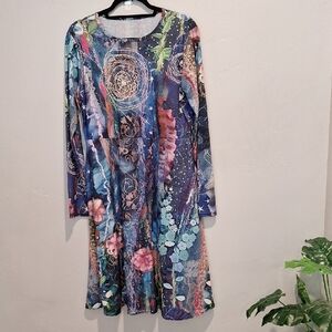 Colorful Long Sleeve Dress